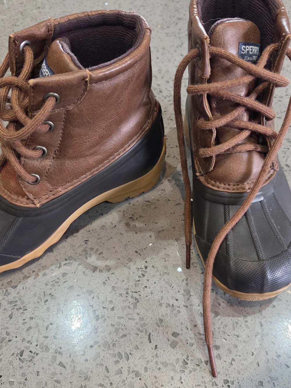 Sperry Kids Brown Duck Boots